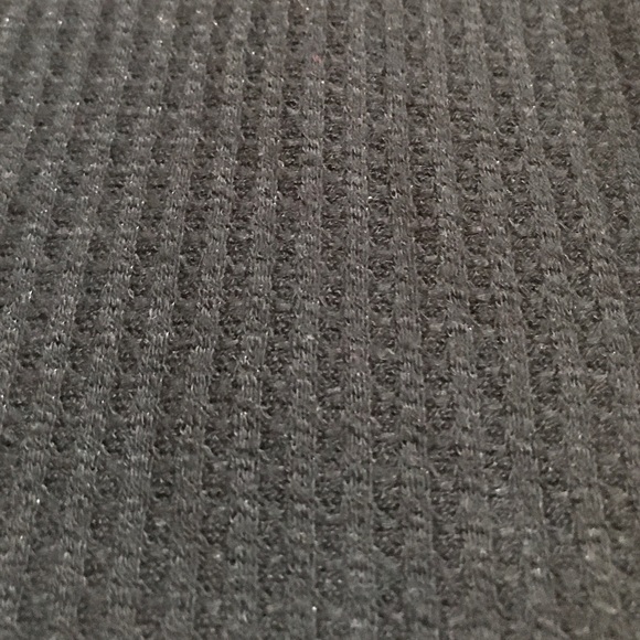 black cross tie shirt. Waffle fabric - Picture 3 of 5